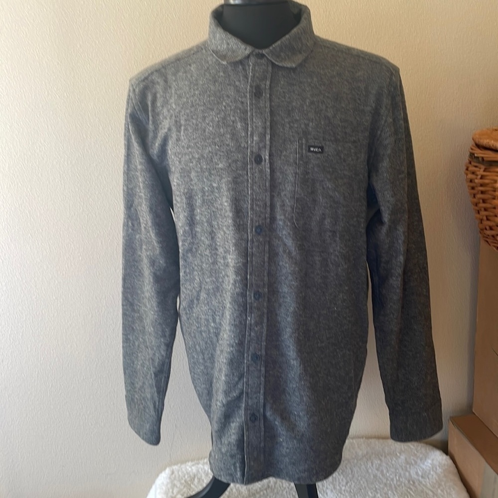 RVCA Flannel Long Sleeve Shirt Size Large